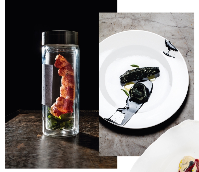 Akrame Benallal’s gastronomy and Perrier-Jouët